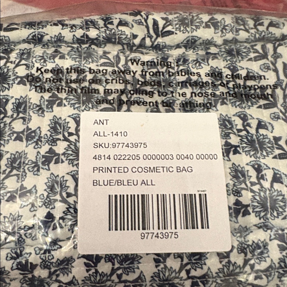 By Anthropologie Printed Cosmetic Bag - Picture 4 of 4